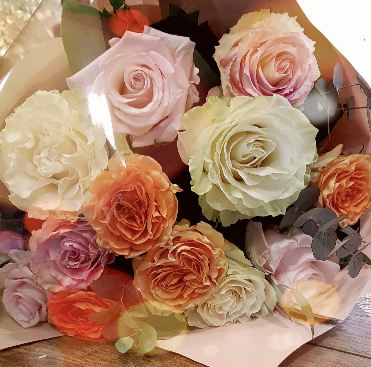 Bouquet De Roses Multicolore