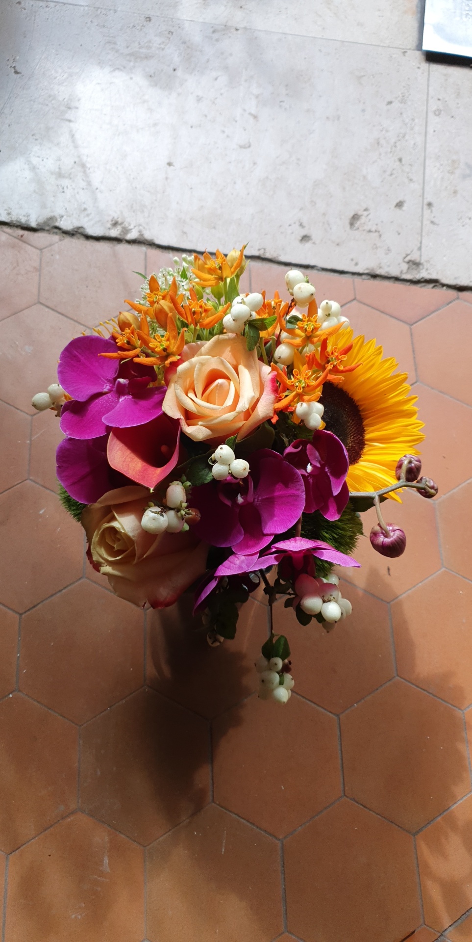 Bouquet à base de tournesols
