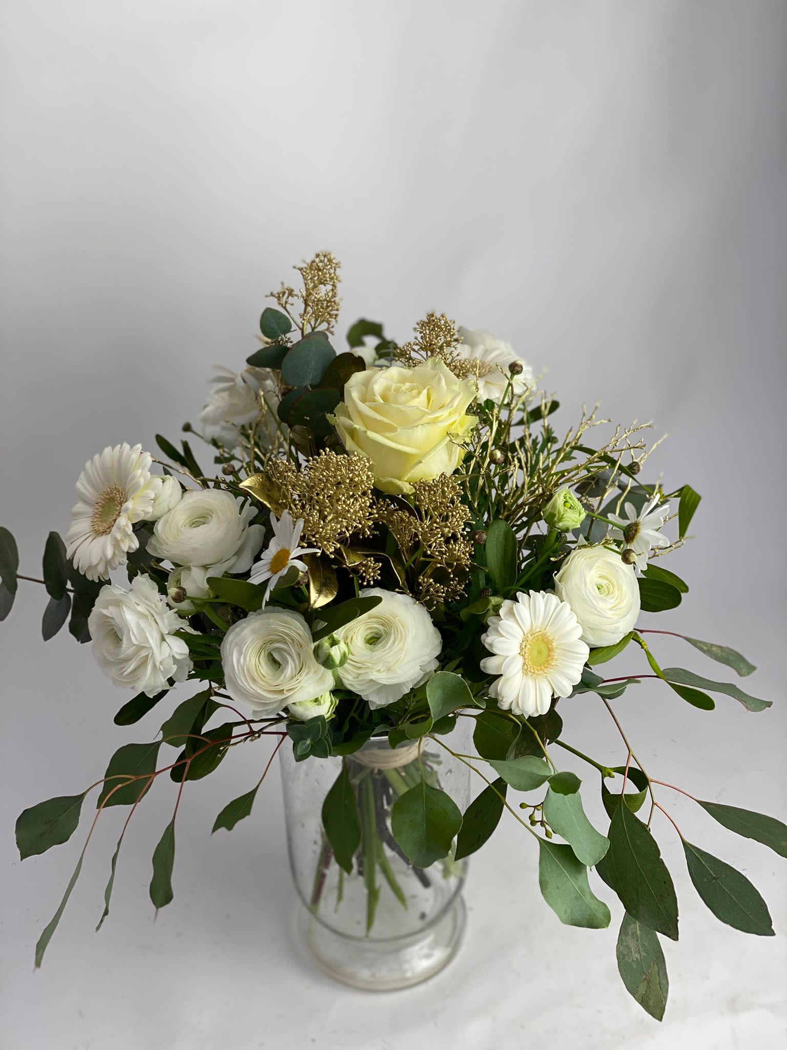 Bouquet blanc doré