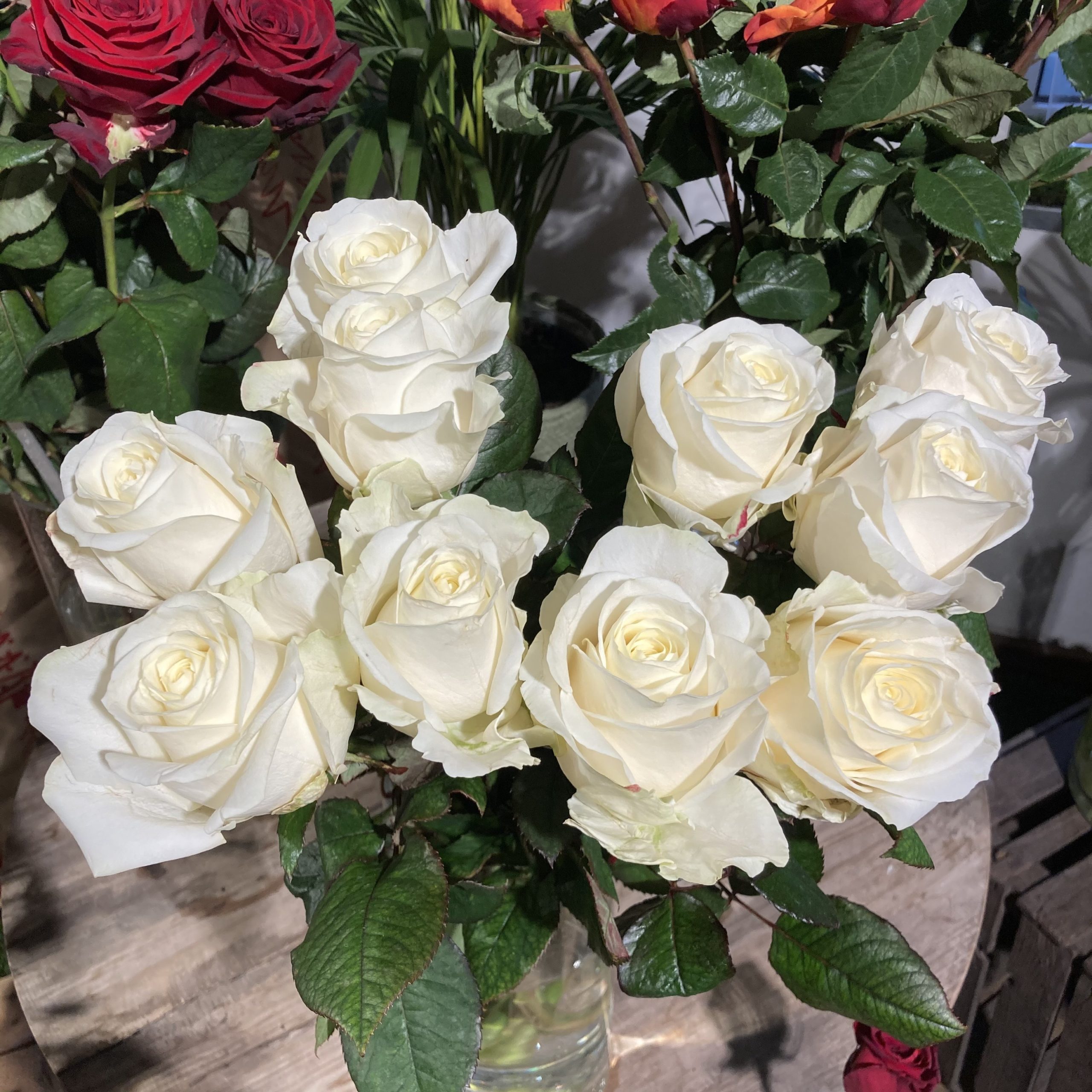 Bouquet de Roses blanches ou à l'unité