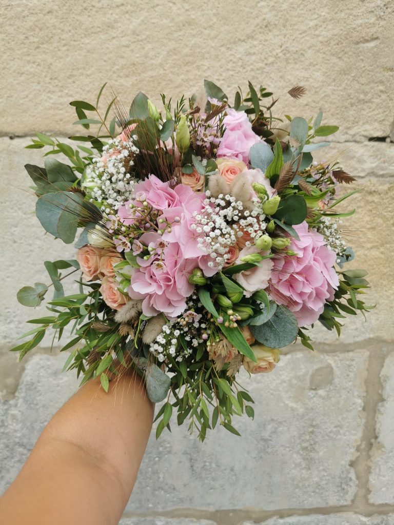 Bouquet de Mariée | Livraison à Matha | Eucalyptus et Mimosa