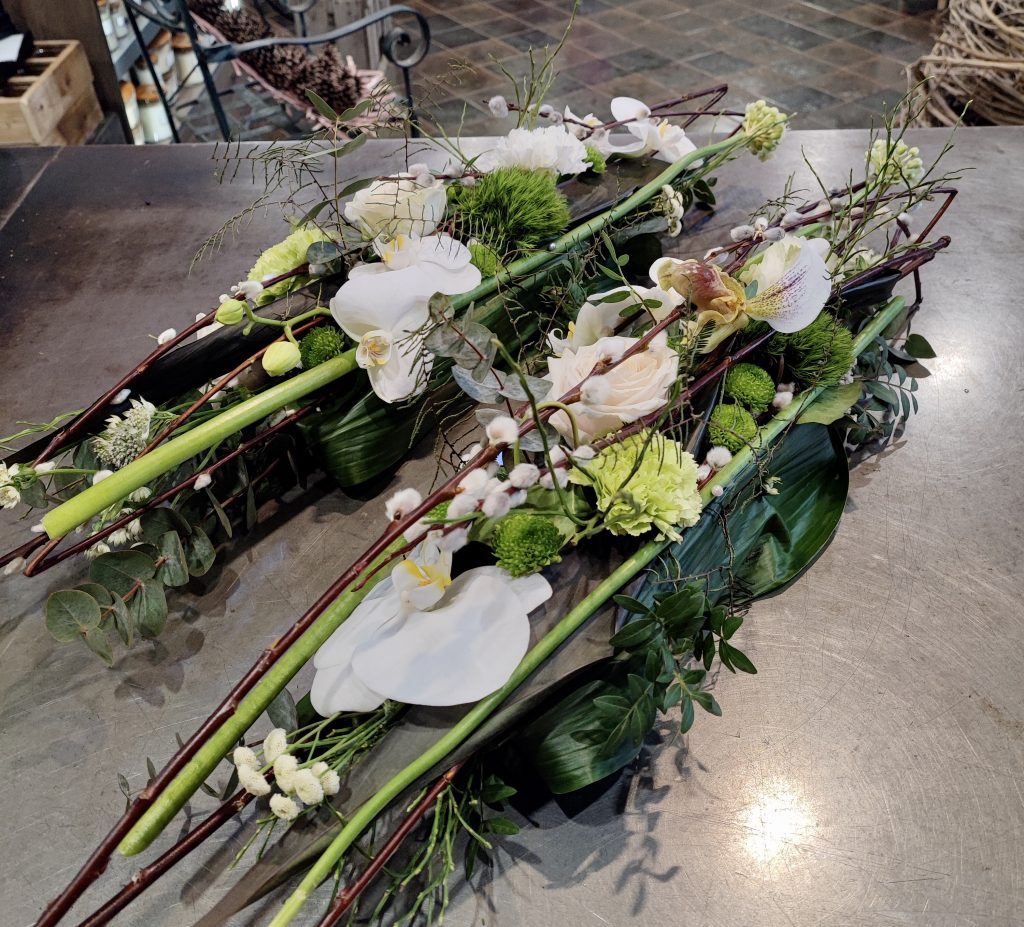 Art Floral Centre De Table Allongé