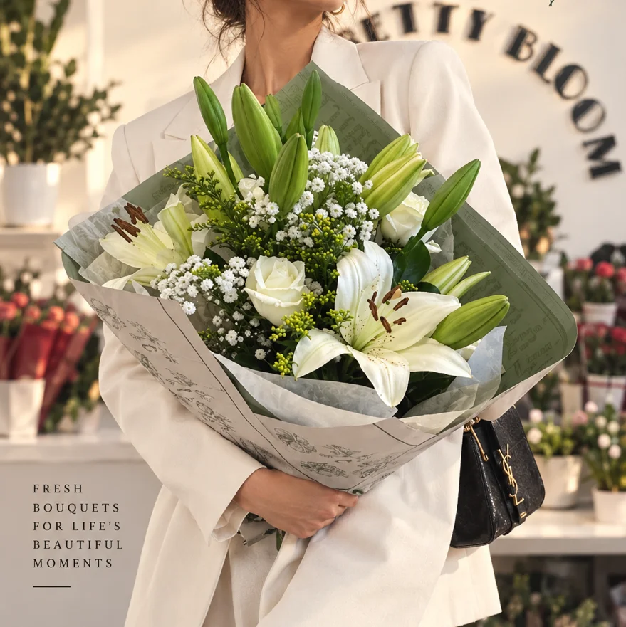 My Lyly Bouquet, par Betty Bloom Flowers, fleuriste à Schaerbeek